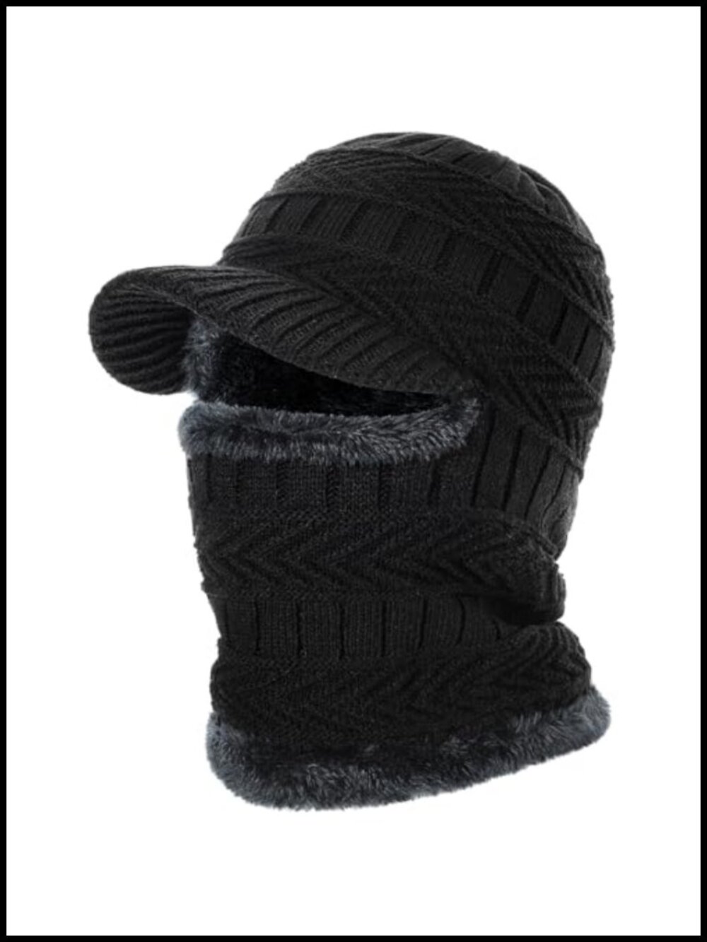 Winter Balaclava Beanie Hat Knit Thermal Ski Mask Neck Gaiter